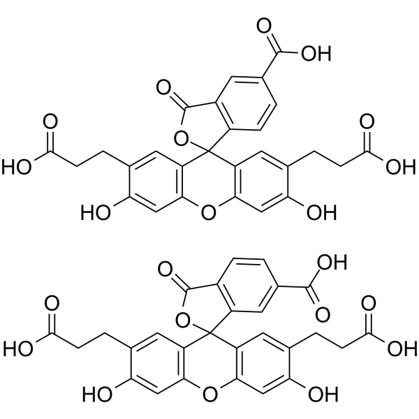 BCECFamp;;(Synonyms: 2′,7′-Bis(2-carboxyethyl)-5(6)-carboxyfluorescein)