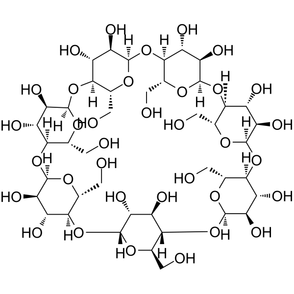 beta;-Cyclodextrin Chemical Structure β-Cyclodextrin(Synonyms: β-环糊精)