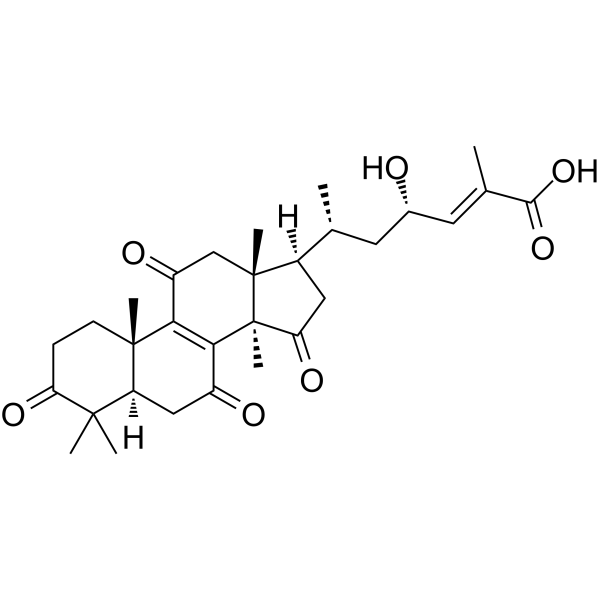 23S-Hydroxyl-11,15-dioxo-ganoderic acid DM(Synonyms: 23S-Hydroxy-3,7,11,15-tetraoxo-lanost-8,24E-diene-26-oic)