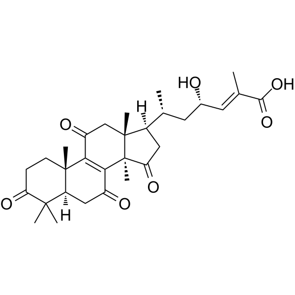 23S-Hydroxyl-11,15-dioxo-ganoderic acid DM Chemical Structure 23S-Hydroxyl-11,15-dioxo-ganoderic acid DM(Synonyms: 23S-Hydroxy-3,7,11,15-tetraoxo-lanost-8,24E-diene-26-oic)