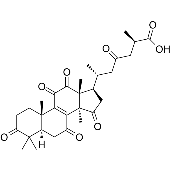 Ganosporeric acid A Chemical Structure Ganosporeric acid A(Synonyms: 赤芝孢子酸A)