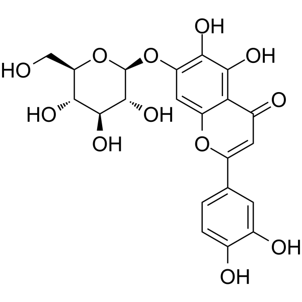 6-Hydroxyluteolin 7-glucoside(Synonyms: 6-羟基木犀草苷)