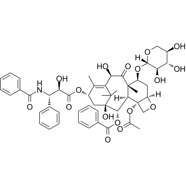 10-Deacetyl-7-xylosyl paclitaxel(Synonyms: 10-Deacetyl-7-xylosyltaxol;  10-Deacetylpaclitaxel 7-Xyloside;  10-Deacetyltaxol 7-Xyloside)
