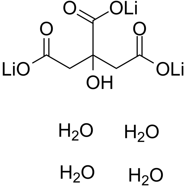 Citric acid trilithium salt tetrahydrate(Synonyms: 柠檬酸三锂盐四水合物; Lithium citrate tribasic tetrahydrate; Trilithium citrate tetrahydrate)
