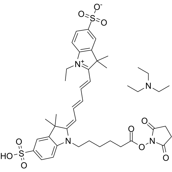 CY5-SE triethylamine saltamp;;(Synonyms: Cy5 NHS Ester triethylamine salt; Sulfo-Cyanine5 Succinimidyl Ester triethylamine salt)