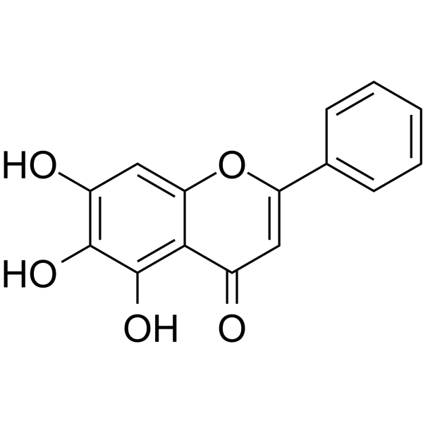 Baicalein(Synonyms: 黄芩素; 5,6,7-Trihydroxyflavone)