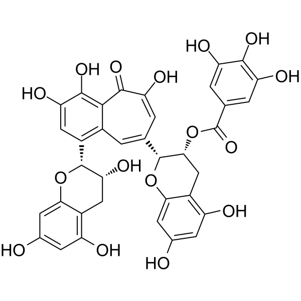 Theaflavin-3-gallate(Synonyms: 茶黄素-3-没食子酸酯)