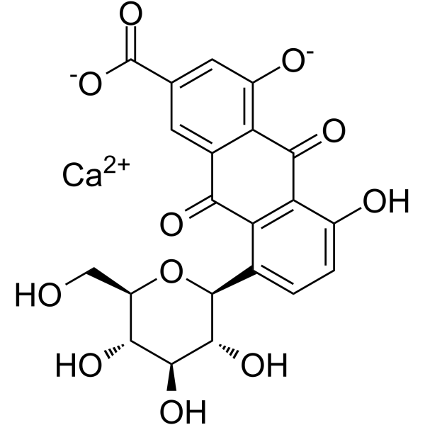 Rhein-8-glucoside calcium(Synonyms: 大黄酸-8-O-β-D-葡萄糖苷)