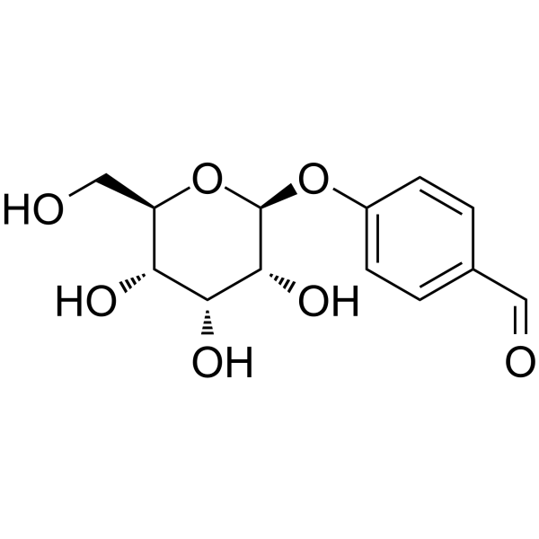 Helicid(Synonyms: Helicide;  Helicidum;  4-Formylphenyl-β-D-allopyranoside)