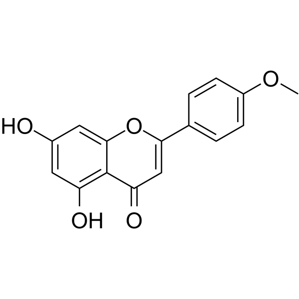 Acacetin(Synonyms: 金合欢素; 5,7-Dihydroxy-4