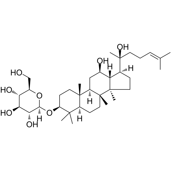 Ginsenoside Rh2(Synonyms: 人参皂苷 Rh2; 20(S)-Ginsenoside Rh2;  20(S)-Rh2;  Ginsenoside-Rh2)