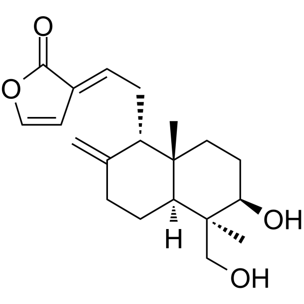 Dehydroandrographolide(Synonyms: 脱水穿心莲内酯；穿心莲丁素)