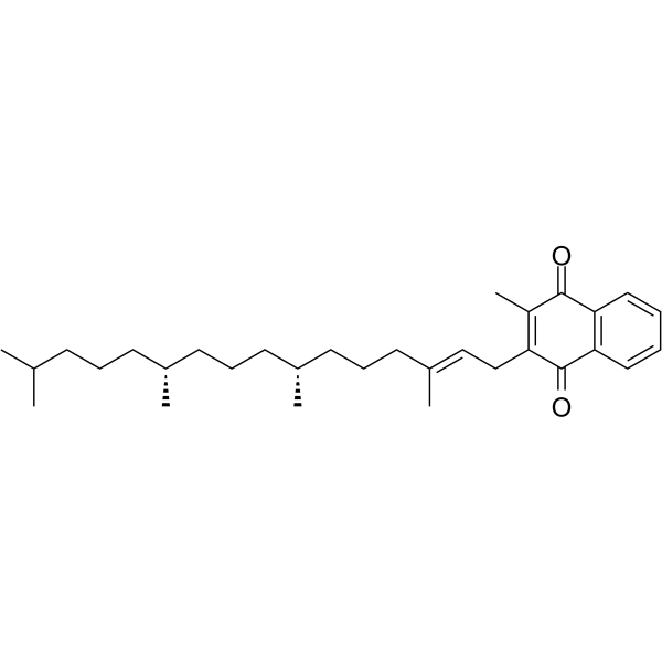 Vitamin K1(Synonyms: 叶绿醌; Phylloquinone;  Phytomenadione)