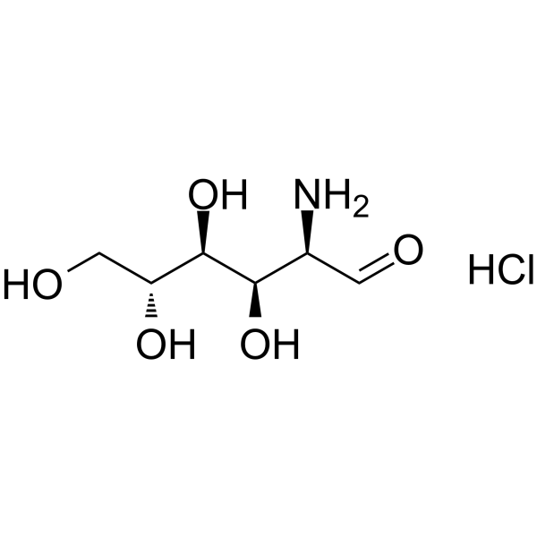 Glucosamine hydrochloride(Synonyms: 盐酸氨基葡萄糖; D-(+)-Glucosamine hydrochloride;  Chitosamine hydrochloride)