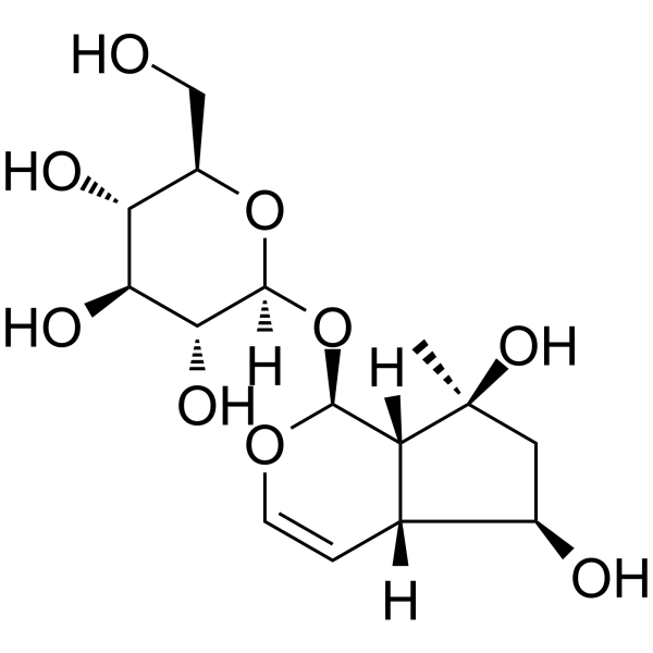 Ajugol Chemical Structure Ajugol(Synonyms: 益母草苷)
