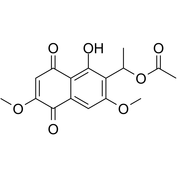 2,7-Dimethoxy-6-(1-acetoxyethyl)juglone