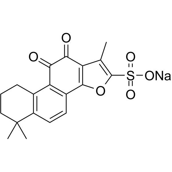Tanshinone IIA sulfonate sodium(Synonyms: 丹参酮IIA磺酸盐; Sodium Tanshinone IIA sulfonate;  Tanshinone IIA sodium sulfonate)