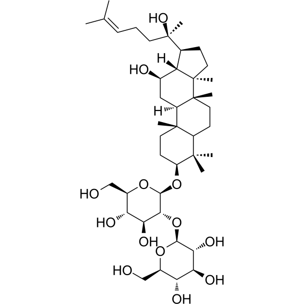 (20R)-Ginsenoside Rg3(Synonyms: (20R)-人参皂苷Rg3; (20R)-Propanaxadiol;  R-ginsenoside Rg3)