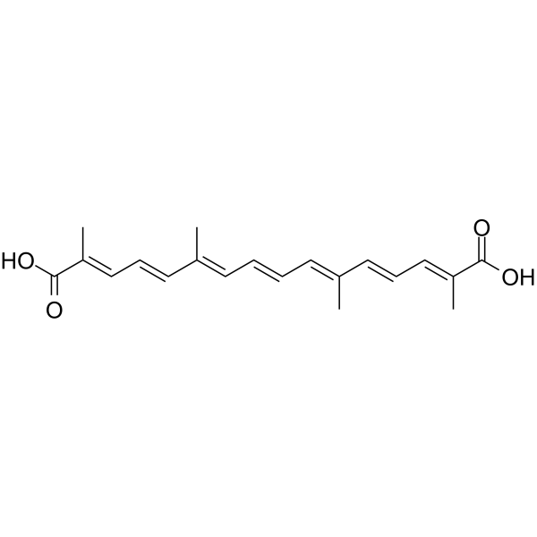 Transcrocetin(Synonyms: 藏红花酸; trans-Crocetin)