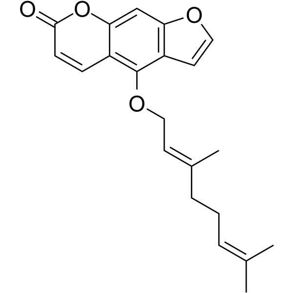 Bergamottin(Synonyms: 5-Geranoxypsoralen;  Bergamotine;  Bergaptin)