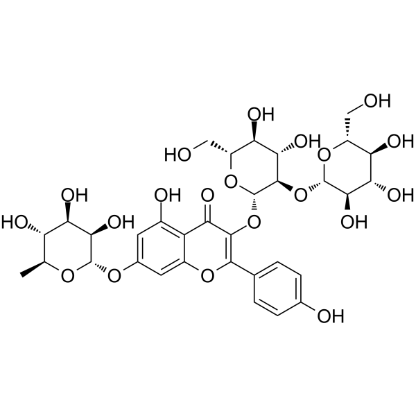 Kaempferol 3-sophoroside 7-rhamnoside
