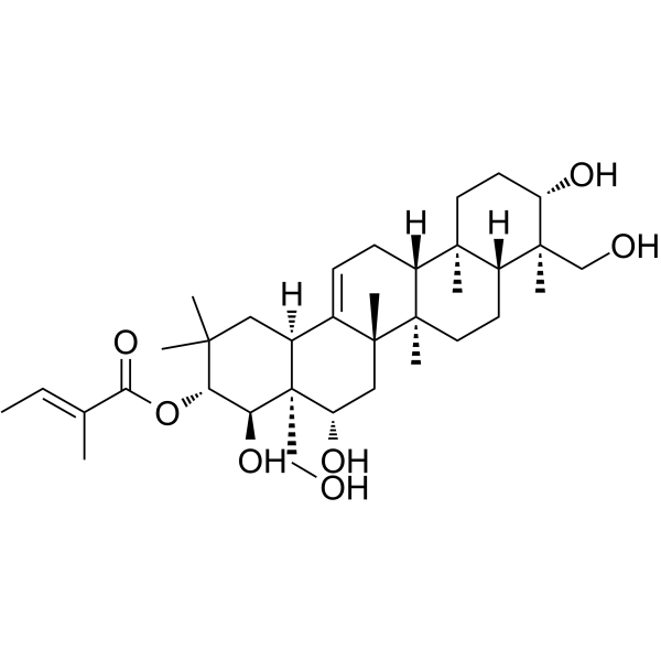 21-​O-​Tigloylgymnemagenin(Synonyms: 21-​O-顺芷酰基匙羹藤新苷元)