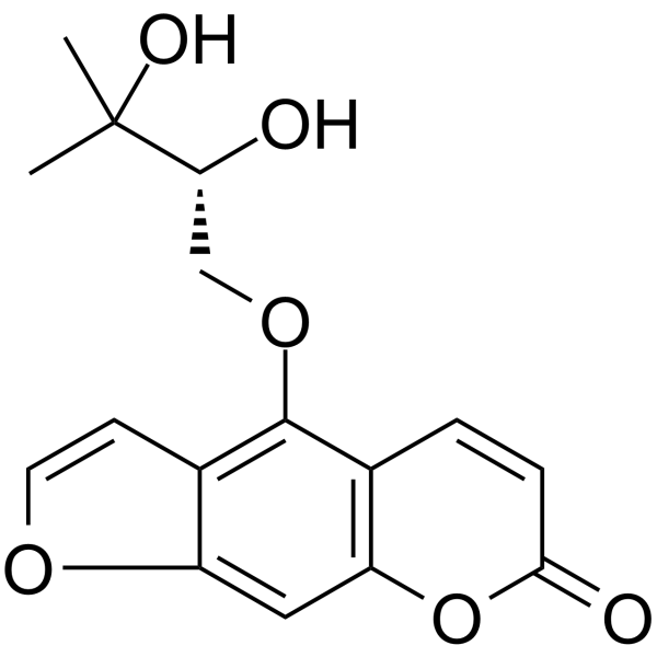 Oxypeucedanin hydrate(Synonyms: (+)-Oxypeucedanin hydrate)