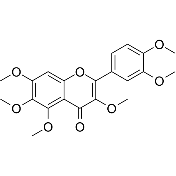 Hexamethylquercetagetin(Synonyms: Hexa-O-methylquercetagetin;  Quercetagetin hexamethyl ether;  3,5,6,7,3