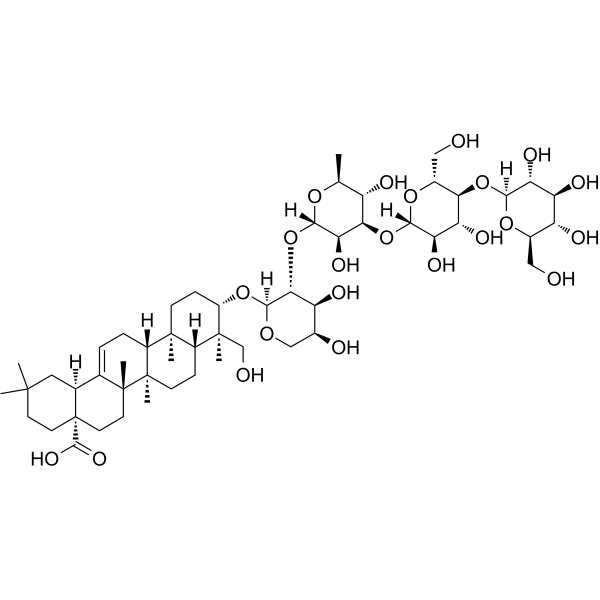 Macranthoside B(Synonyms: 灰毡毛忍冬次皂苷乙)