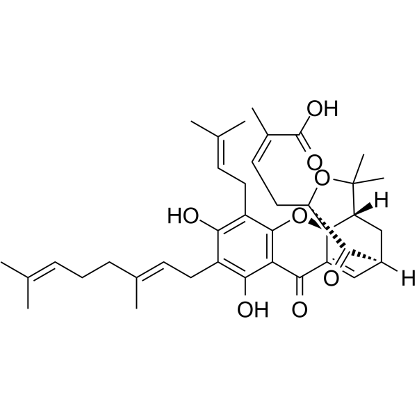 Gambogenic acid Chemical Structure Gambogenic acid(Synonyms: 新藤黄酸)