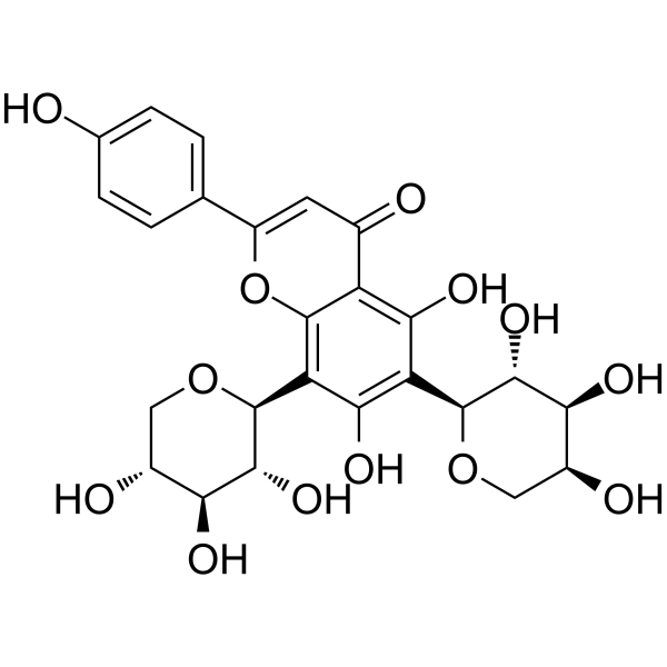 Apigenin6-C-α-L-arabinopyranosyl-8-C-β-D-xylopyranoside(Synonyms: 芹菜素-6-C-α-L-吡喃阿拉伯糖-8-C-β-D-吡喃木糖苷)