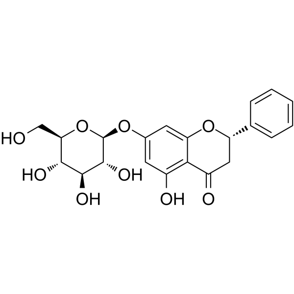 Pinocembrin-7-O-β-D-glucopyranoside(Synonyms: Pinocembrin-7-O-β-D-glucoside)