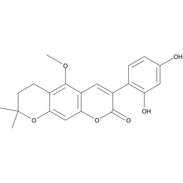 Isoglycycoumarin Chemical Structure Isoglycycoumarin