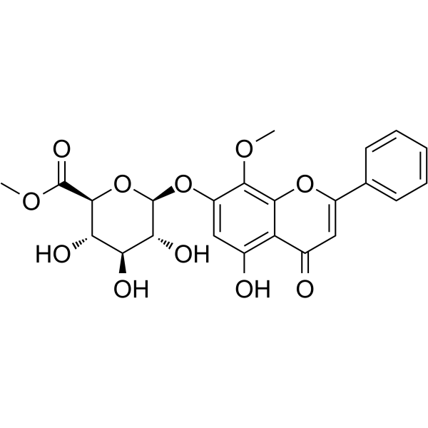 Wogonin 7-O-beta-D-glucuronide methyl ester(Synonyms: Wogonoside methyl ester)
