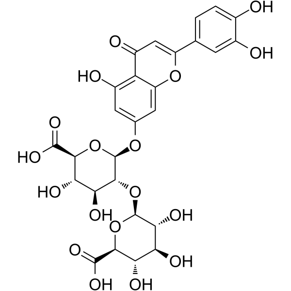 Luteolin 7-diglucuronide(Synonyms: 木犀草素7-地葡萄糖醛酸)