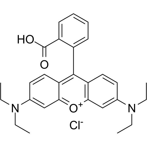 Rhodamine Bamp;;(Synonyms: 罗丹明B; Basic Violet 10;  Brilliant Pink B;  Rhodamine O;  Tetraethylrhodamine)