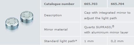 TrayCell系列超微量检测的光纤比色皿-Hellma顶级品质