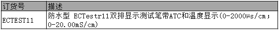 Eutech ECTestr11双量程电导率检测仪