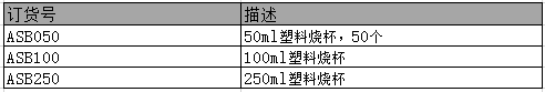 Orion 500自动采样器附件 塑料烧杯